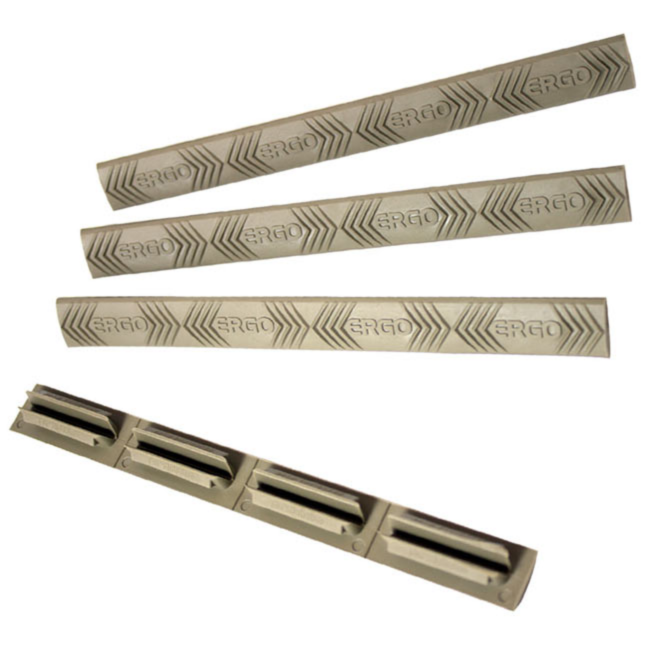 Ergo Modular Wedgelok Rail Covers FDE 4/ct