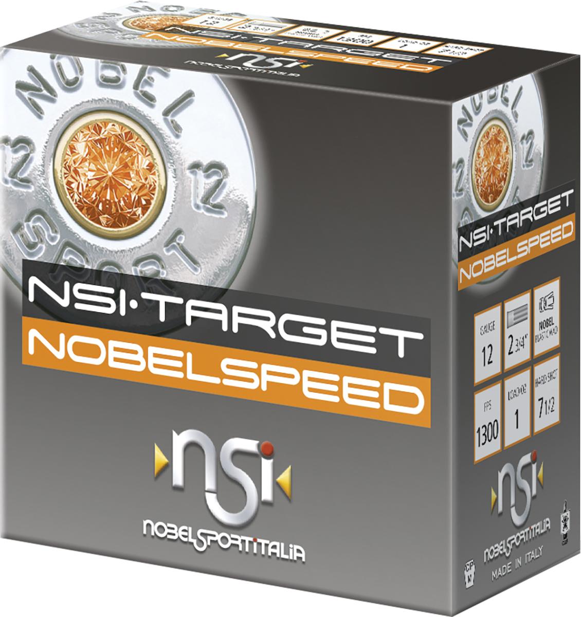 Nobel NSI Target Nobel Speed Shotshell 12 ga 2 3/4" 1 oz 1300 fps #7 25/ct - NobelSport