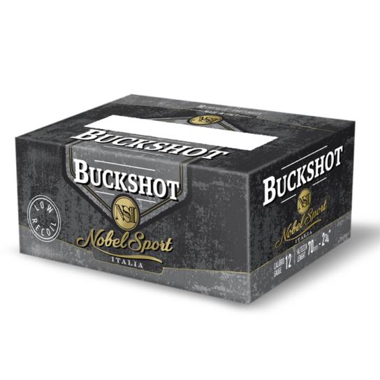 Nobel Law Enforcement Buckshot Shotshells 12ga 2-3/4" 27-pellet 1325fps #4B 250/ct - NobelSport