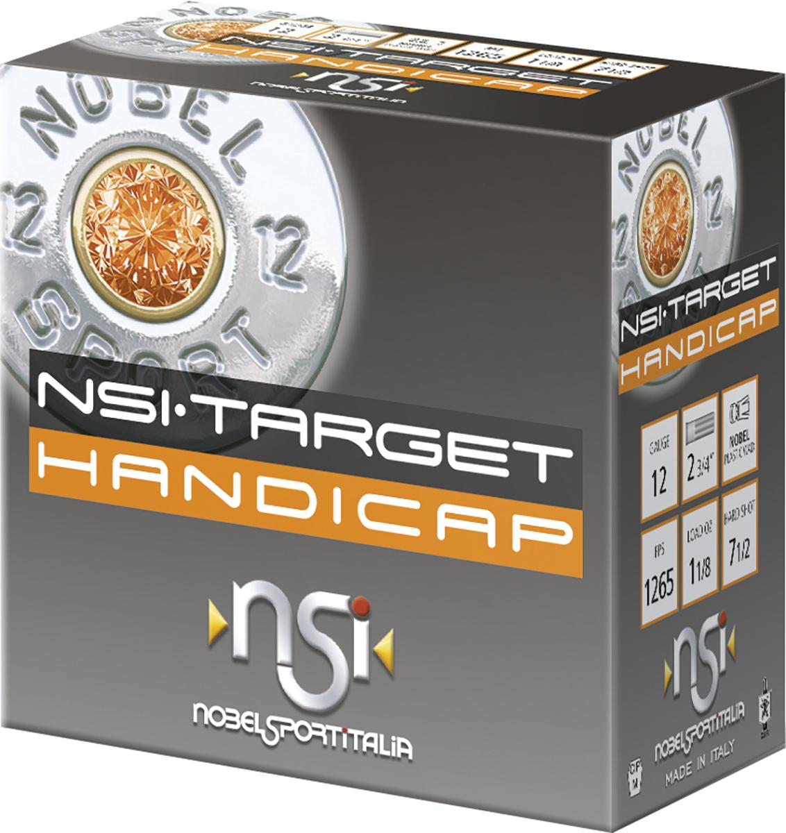 Nobel NSI Target Handicap Shotshell 12 ga 2-3/4" 1-1/8 oz 1265 fps  #7.5 25/ct - NobelSport