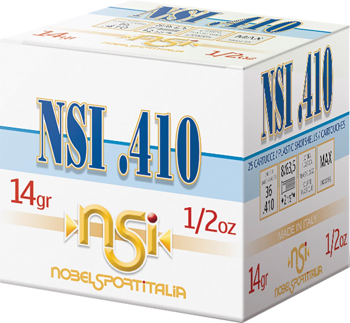 Noble NSI .410 Shotshell .410 ga 2-1/2" 1/2 oz. 1240 fps #8 25/ct - NobelSport