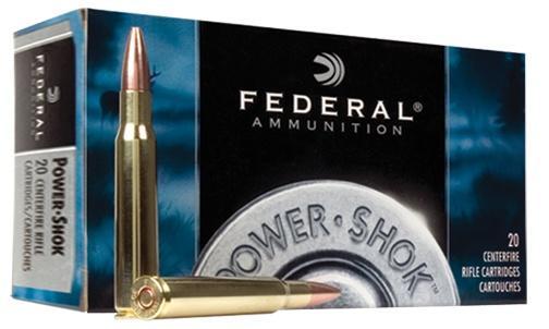 Federal Power-Shok Rifle Ammunition .222 Rem 50 gr SP 3140 fps - 20/ct - Federal