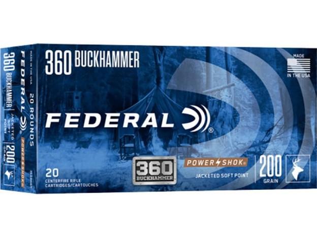 Federal Power-Shok Rifle Ammunition .360 Buckhammer 200gr JSP 2197 fps 20/ct - Federal