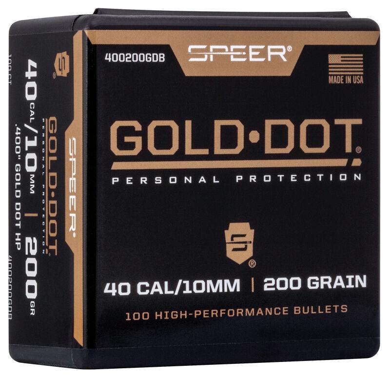 Speer Gold Dot Handgun Bullets 10mm .400" 200gr 100/pk - Federal