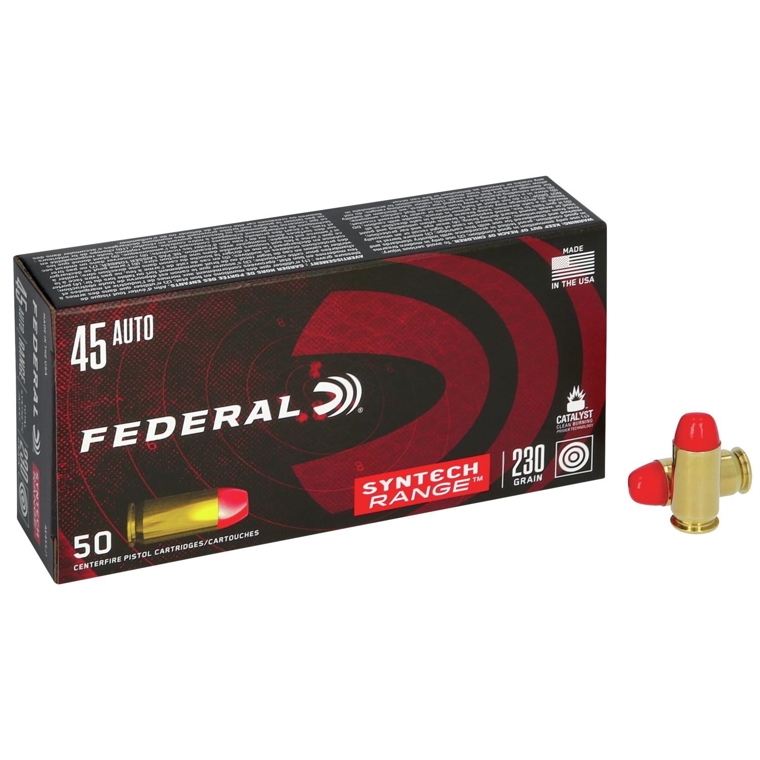 Federal American Eagle Syntech Handgun Ammuntion .45 ACP 230 gr...