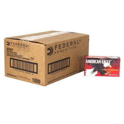 American Eagle Handgun Ammunition 9mm 115 gr FMJ 1000/ct - Federal