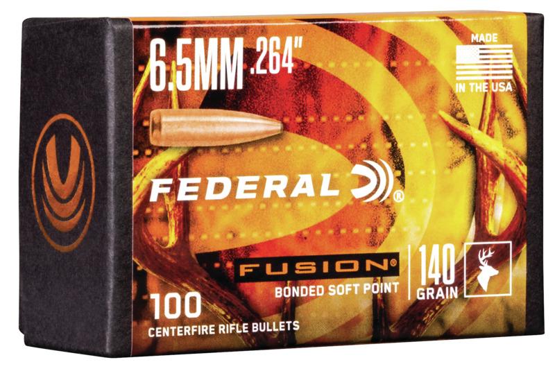 FUSION .264 CALIBER 140GR BULLET 100RD - Federal