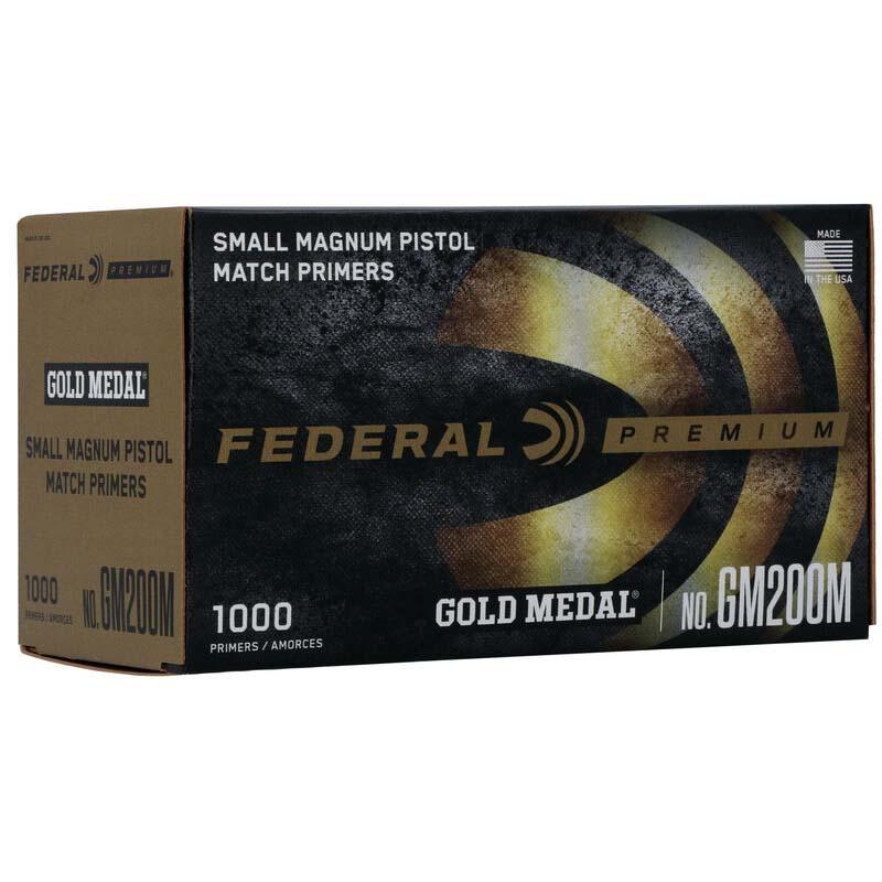 Federal Gold Medal Centerfire Small Magnum Pistol Match Primer .200 cal 1000/ct - Federal