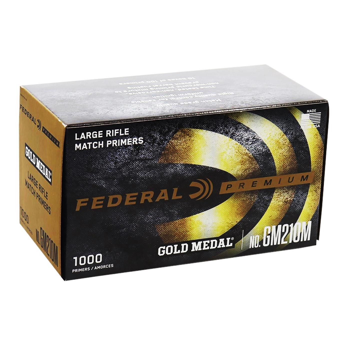 Federal Premium Gold Medal Centerfire Primers-Large Rifle Match - Federal