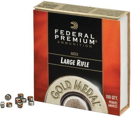 Federal Premium Gold Medal Centerfire Primers-Large Magnum Rifle Match - Federal