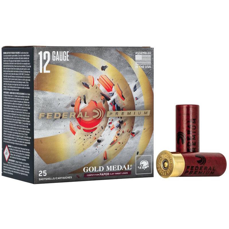 Federal Premium Gold Medal Paper Shotshells 12ga 2-3/4