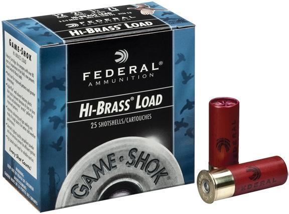 Federal Game-Shok Upland Game - Hi Brass Load - 12ga 2-3/4" 1-1/4oz. #4-Shot 25/Box - Federal