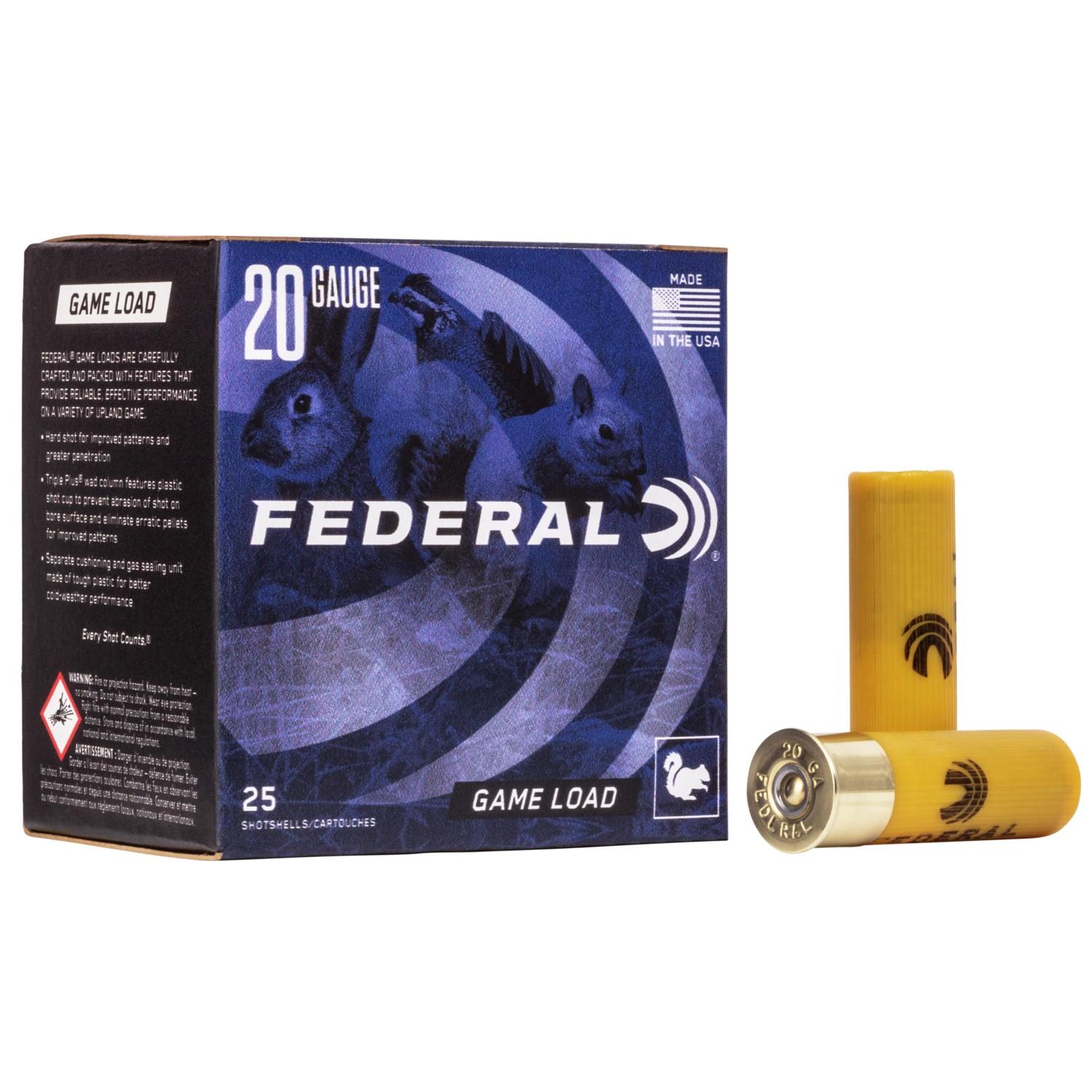 Federal Game-Shok Upland Game - Game Load - 20ga 2-3/4" 7/8oz. #8-Shot 25/Box - Federal