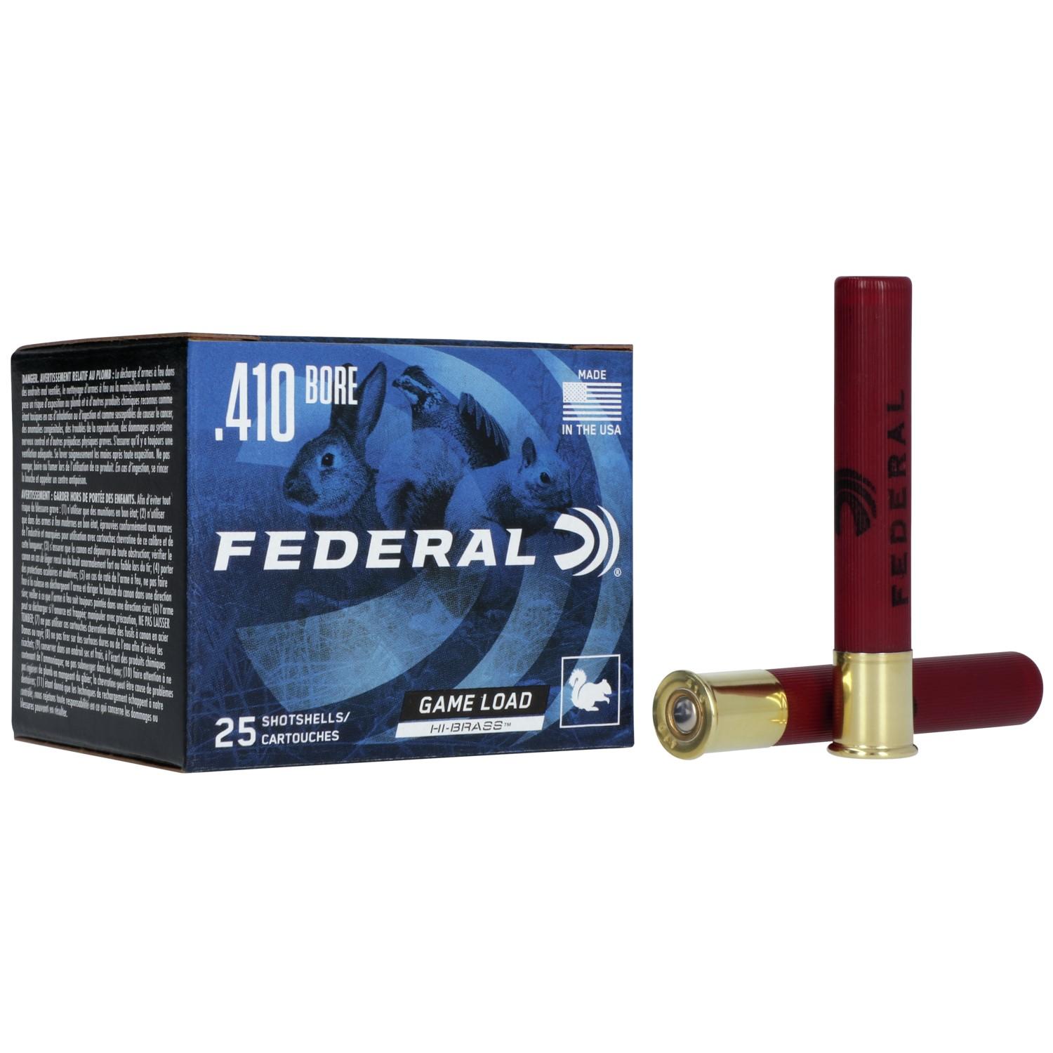 Federal Game-Shok Upland Game - Hi Brass Load - .410ga 3" 11/16oz. #4-Shot 25/Box - Federal