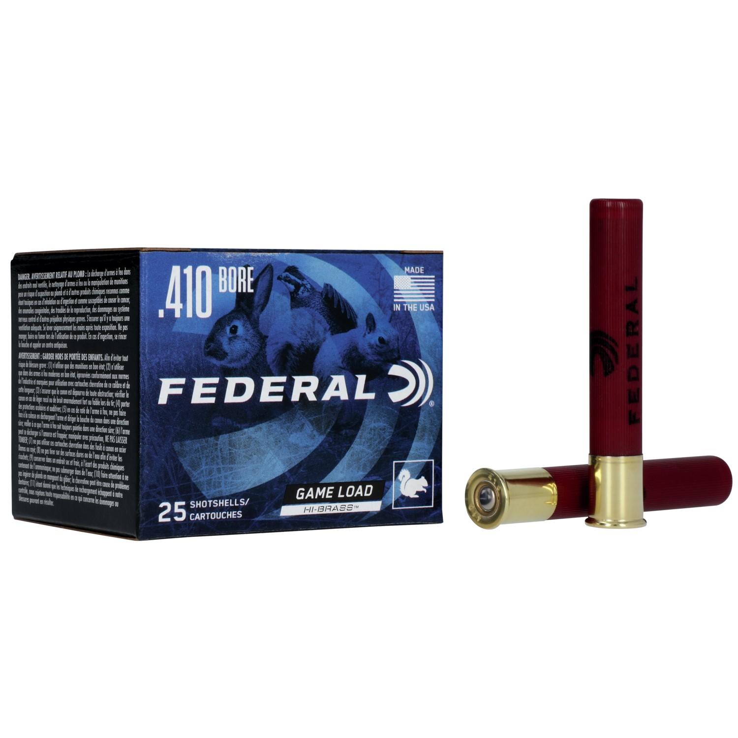 Federal Game-Shok Upland Game - Hi Brass Load - .410ga 3" 11/16oz. #7.5-Shot 25/Box - Federal