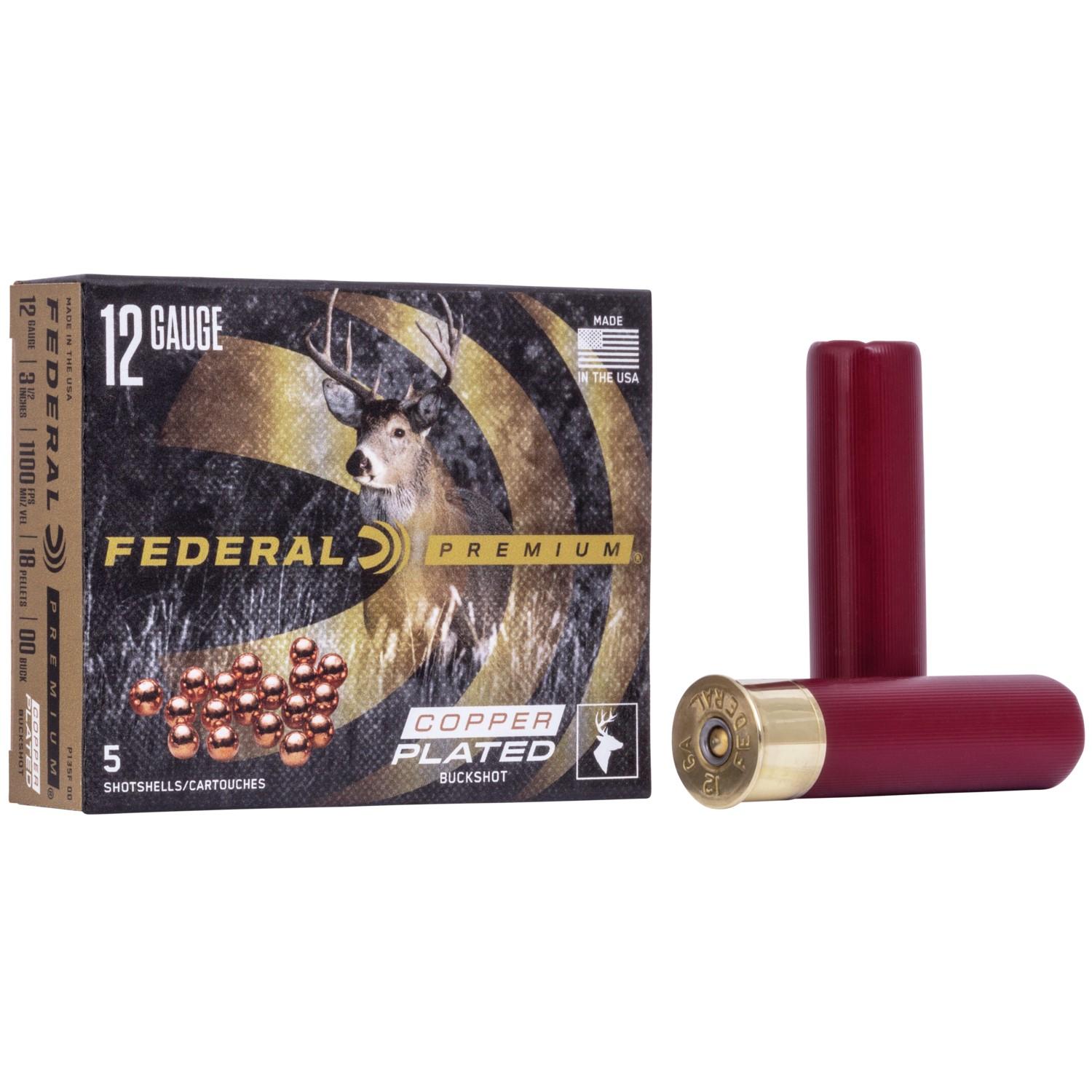 Federal Vital-Shok Buckshot 12ga. 3-1/2" 1100 fps #00  5/ct - Federal