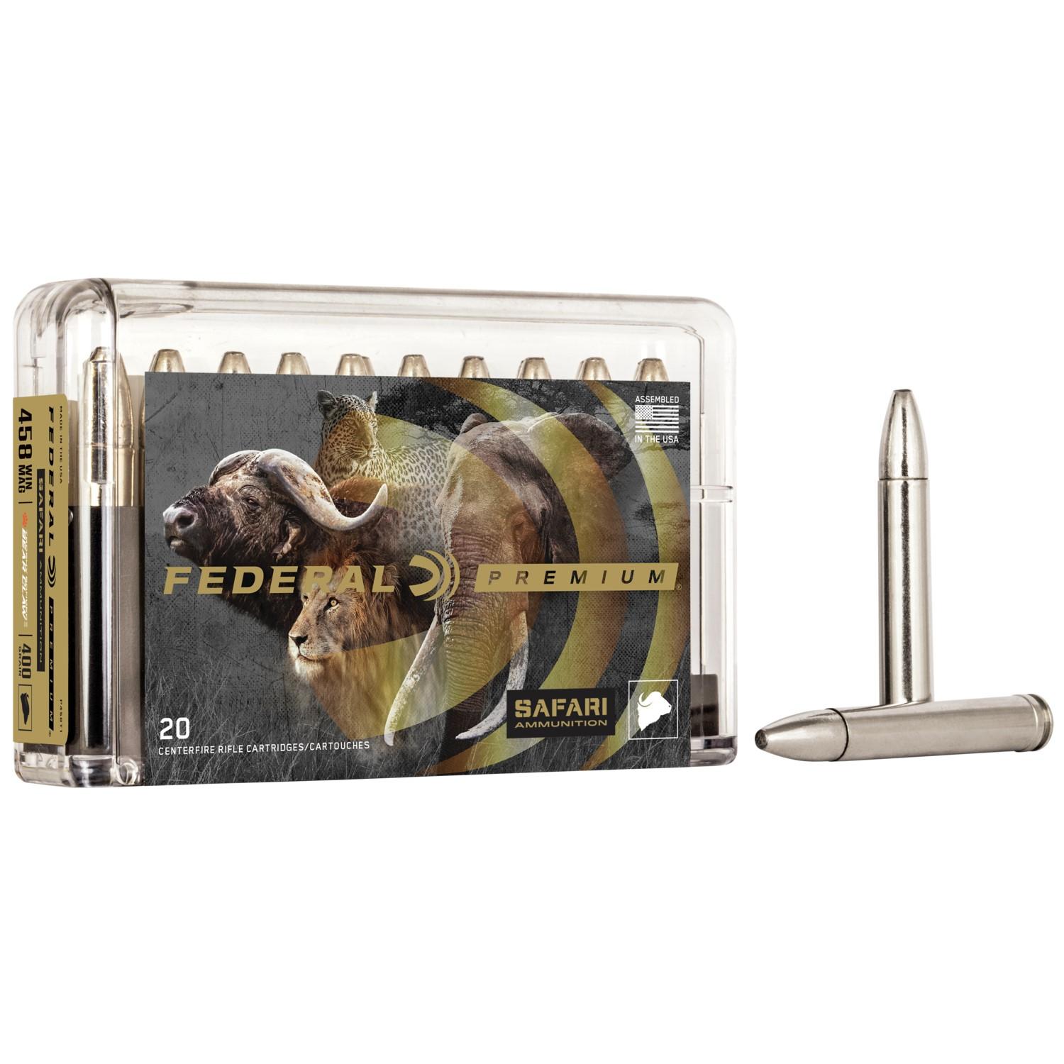 Federal Premium Cape-Shok Rifle Ammunition .458 Win Mag 400 gr TBBC 2250 fps - 20/ct - Federal