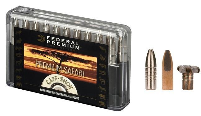 Federal Premium Cape-Shok Rifle Ammunition .470 Nitro 500 gr TBBC 2150 fps - 20/ct - Federal