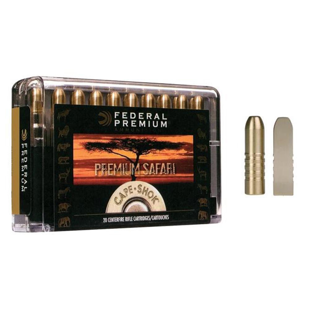 Federal Premium Cape-Shok Rifle Ammunition .470 Nitro 500 gr TBSS 2150 fps - 20/ct - Federal