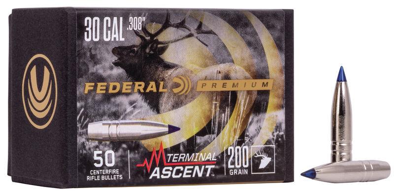 FEDERAL .308 CALIBER 200GR TERMINAL ASCENT COMP BULLET 50RD - Federal