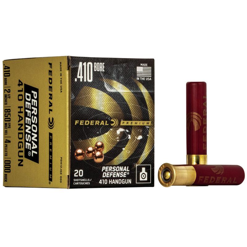 Federal Premium Personal Defense 410 Handgun Shotshells 410 ga 2 1/2"  4 plts #000 850 fps 20/ct - Federal