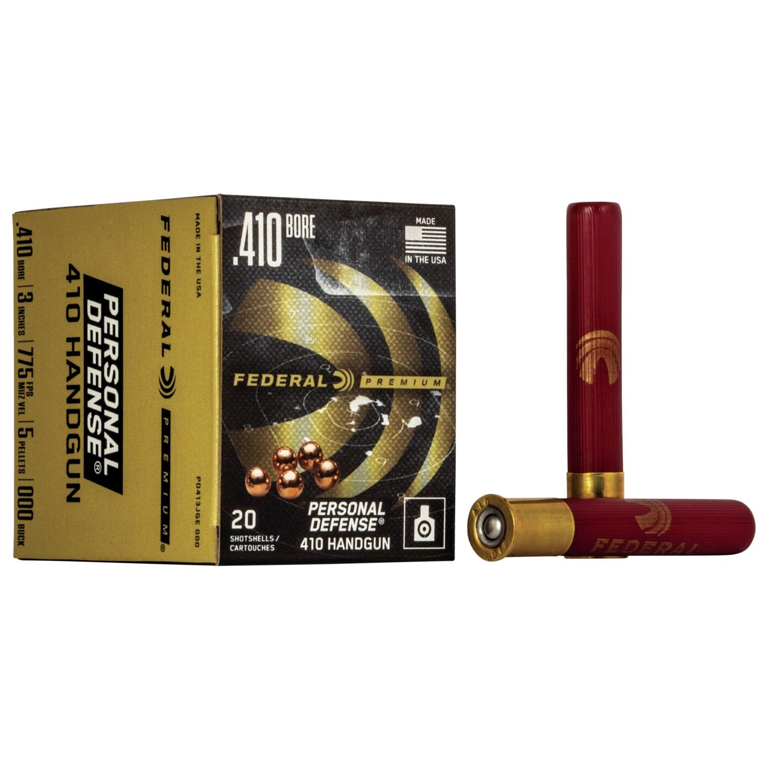 Federal Premium Personal Defense 410 Handgun Shotshells 410 ga 3" 5 plts #000 775 fps 20/ct - Federal