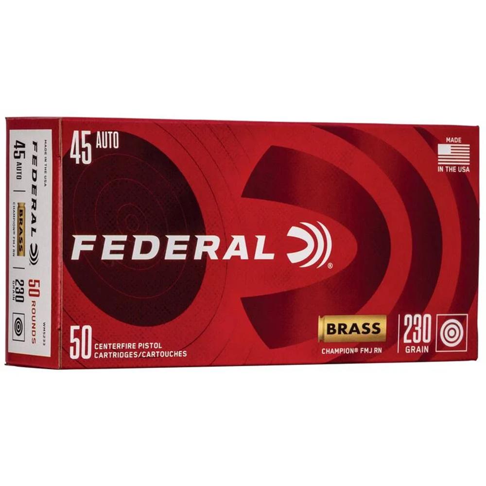 FEDERAL CHAMPION 45ACP 230GR FMJ - Federal Ammo