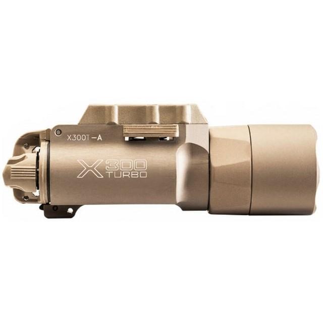 Surefire X300T-A Turbo Weapon Light Universal and Pic Mount 650 Lumens Tan Lever Latch - SureFire