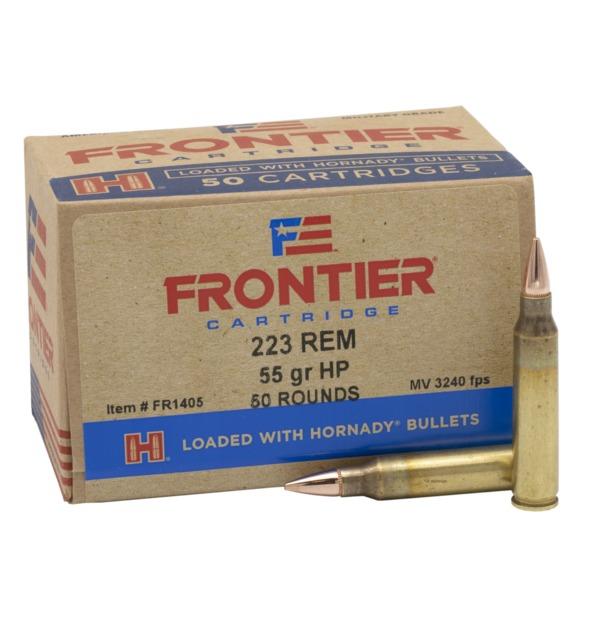 Hornady Frontier Rifle Ammunition .223 Rem 55 gr HP Match 3240 fps  50/ct - Frontier