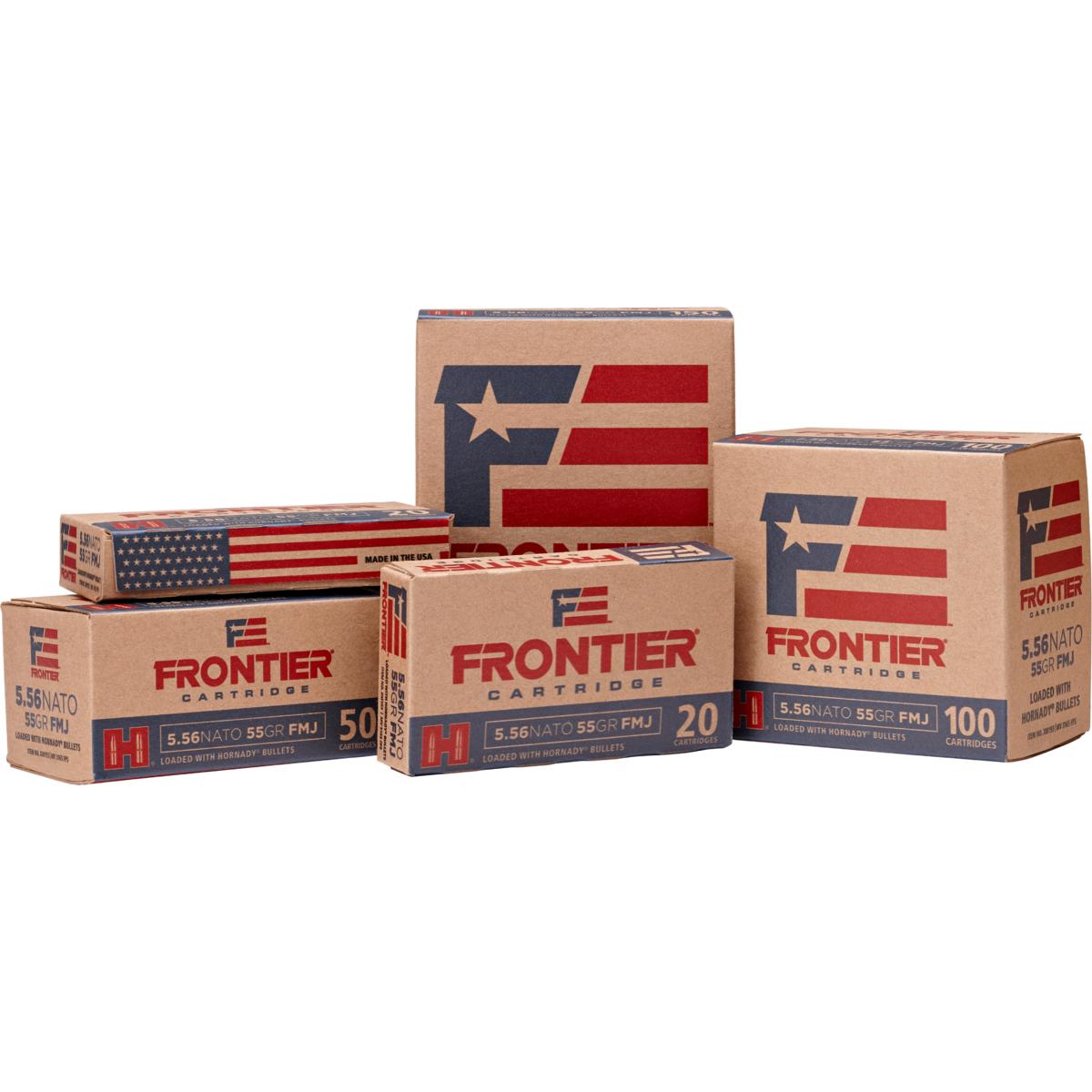 Hornady Frontier XM193 Oriented Rifle Ammunition 5.56mm 55gr FMJ 3240 fps 150/ct - Frontier