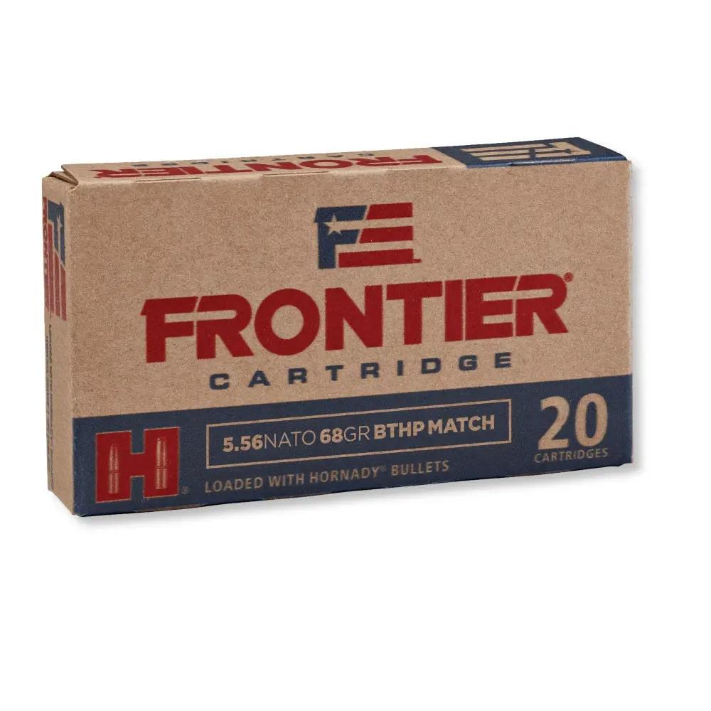 Hornady Frontier NATO Rifle Ammunition 5.56mm 68 gr BTHP-MATCH 500/ct Case (25-20/ct Boxes) - Frontier
