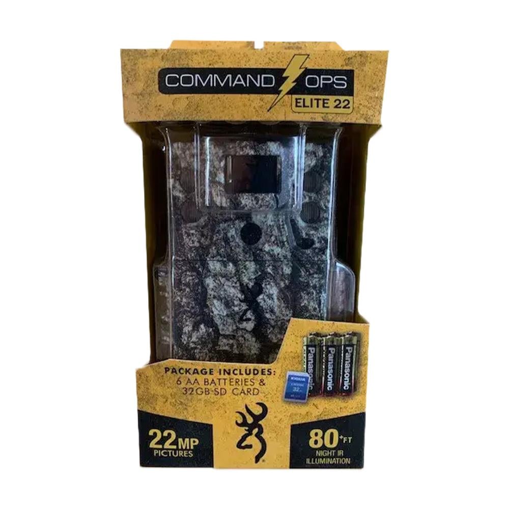 Browning Command Ops Elite 22 Combo Trail Camera with 32GB SD card and 6 AA Batteries - Browning