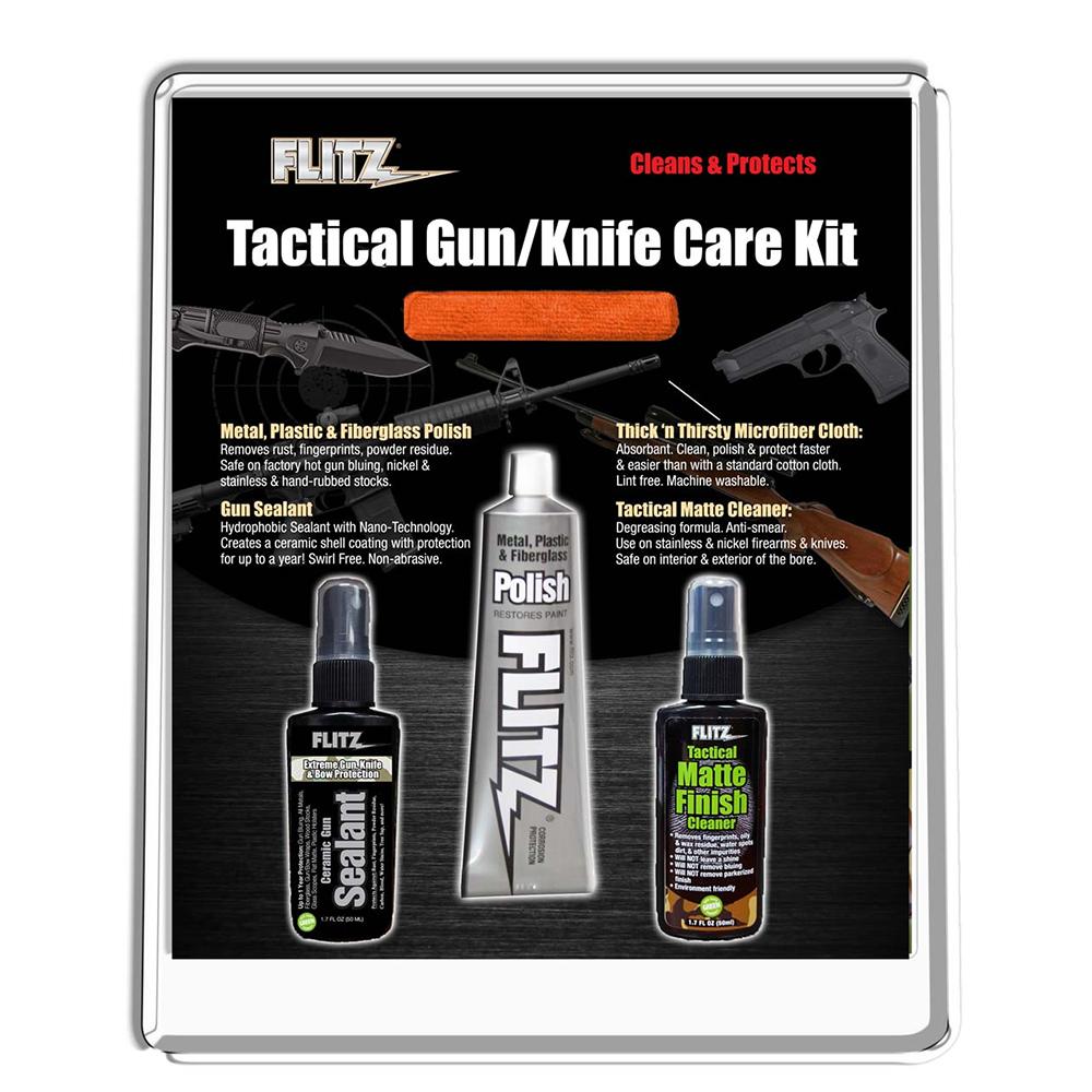 Flitz Tactical Gun & Knife Care Kit Clamshell - Flitz