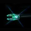 Nockturnal FIT Universal Size Lighted Nock - Blue/Green Strobing 3/pk