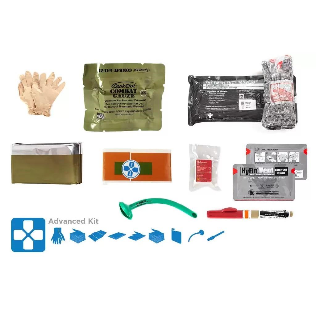 Blue Force Gear Trauma Kit NOW! Small Advanced Supplies Wolf Grey - Blue Force Gear