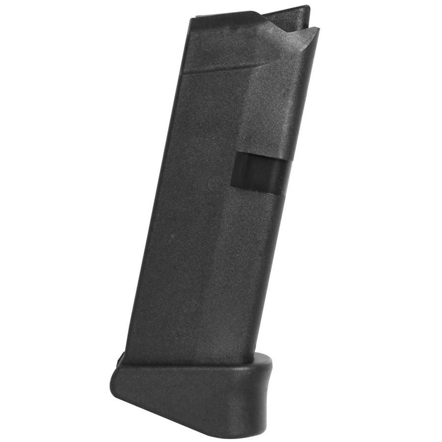 Glock Factory Handgun Magazine Black for Glock Model 43 with Extension 9mm Luger 6/rd Bulk - Glock