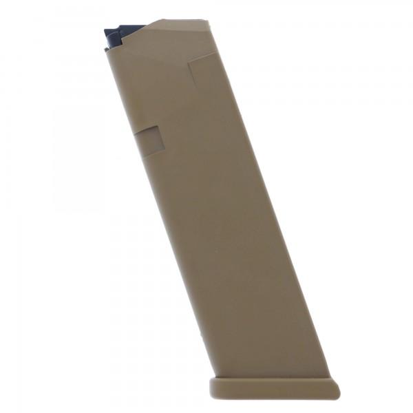 Glock Gen5 Factory Magazine Coyote G17 G17L G19 G19X G26 G34 9mm Luger 17/rd Bulk - Glock