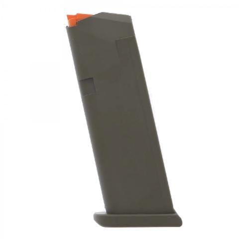 Glock Handgun Magazine G19 OD (Floor Plate OD - Orange Follower) 15/rd - Glock