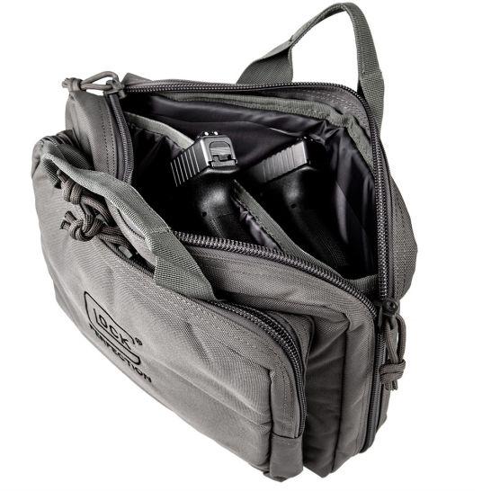 GLOCK DOUBLE PISTOL CASE GRAY