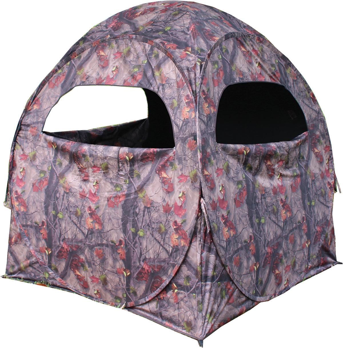 HME 2-Person Spring Steel 75 Pop-Up Ground Blind 58x58x57" - JM Camo - HME