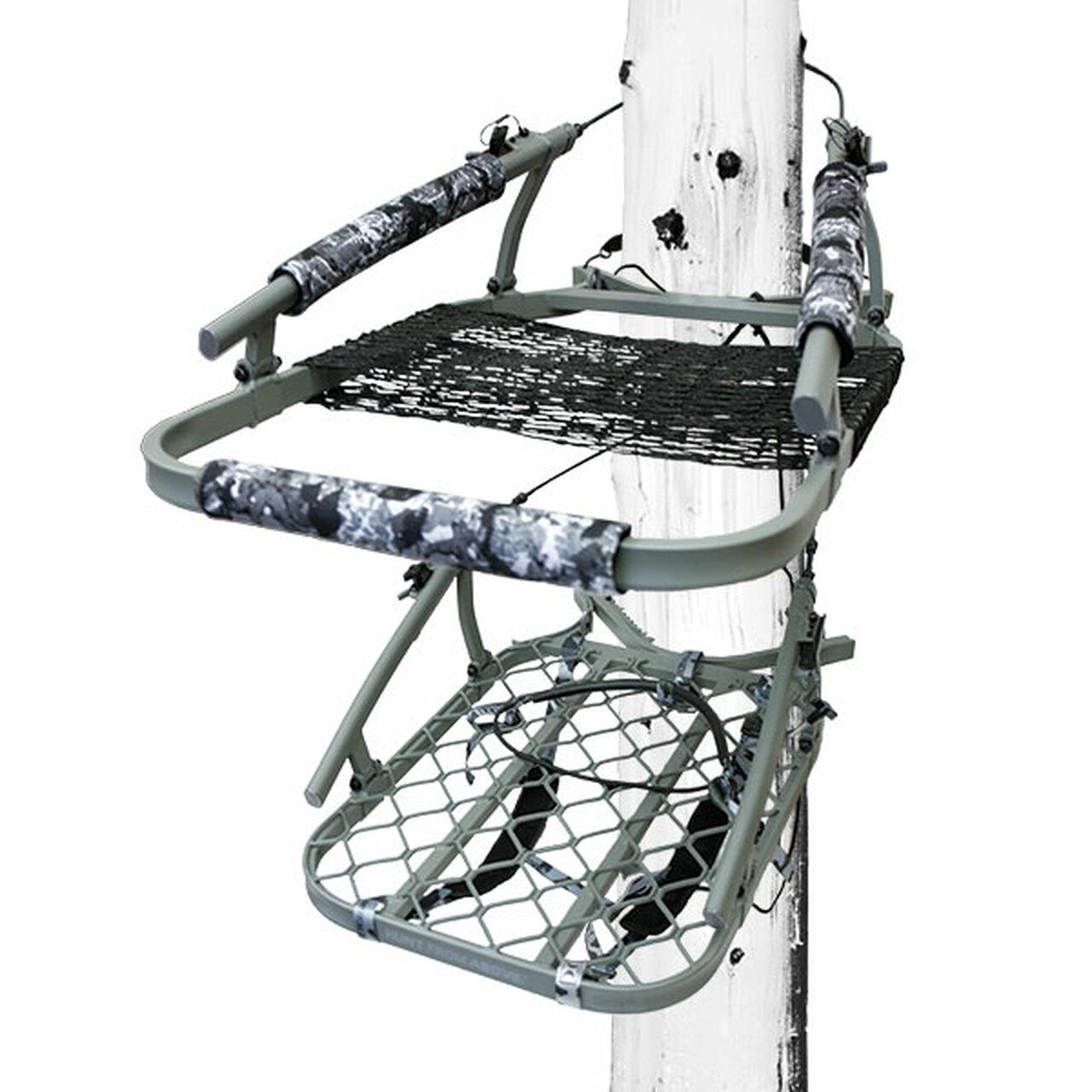 Hawk Ultra-Lite Climber Tree Stand Grey Camo - Hawk