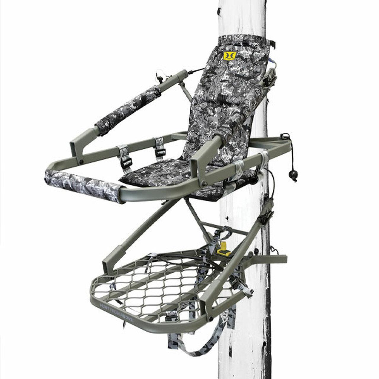 Hawk Warbird Climber Tree Stand Grey Camo - Hawk