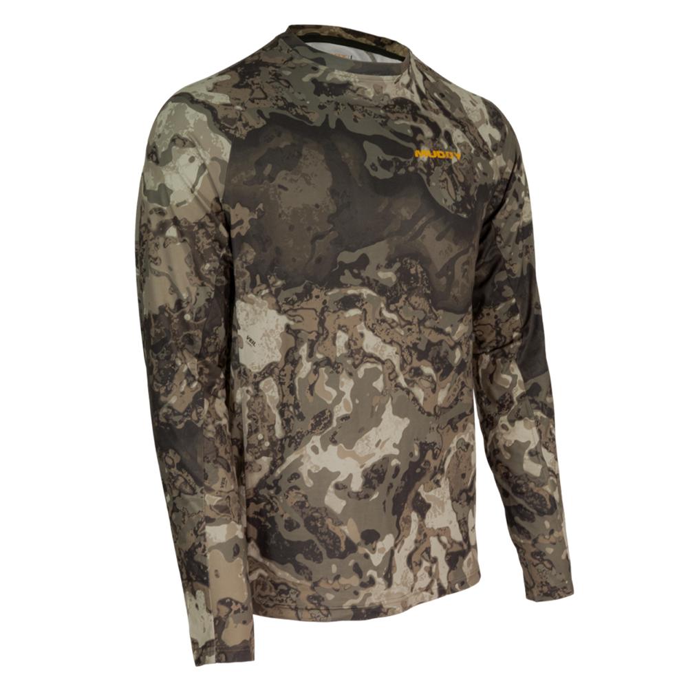 Muddy Base Layer Crew Long Sleeve Shirt Veil Canyon Grey S - Muddy Outdoors