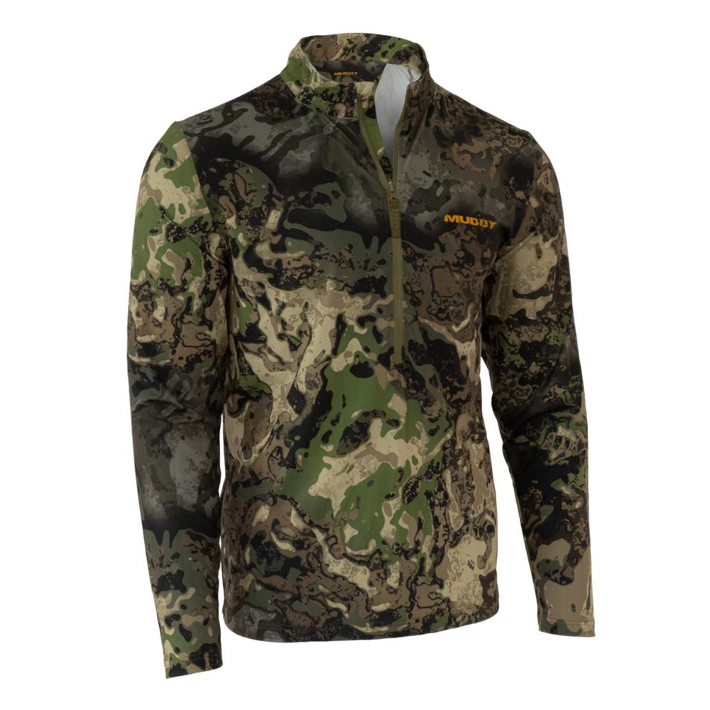 Muddy TR Lightweight Quarter Zip Long Sleeve Shirt Veil Canyon Hybrid S - Muddy Outdoors