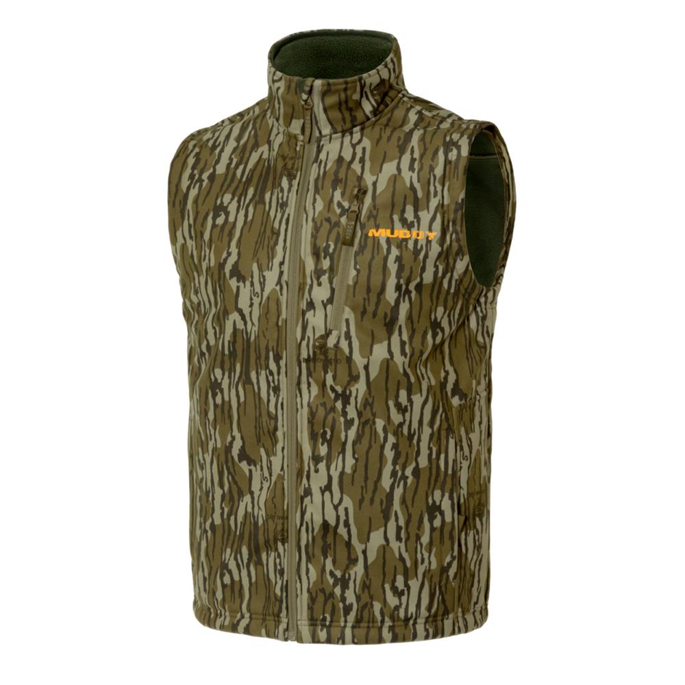 Muddy TRX Softshell Vest Mossy Oak Bottomland S - Muddy Outdoors