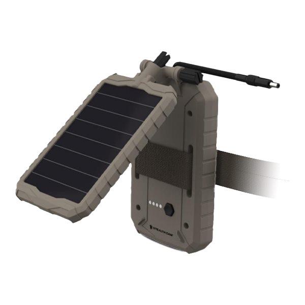 StealthCam Solar Power Panel 3000 Mah 10ft Insulated Metal Cable USB Port - Stealth Cam