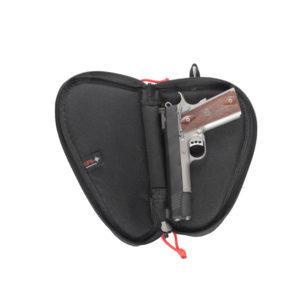 G-Outdoors Contoured Pistol Case w/Locking Zipper for 5" or less Barrels-Black - G-Outdoors