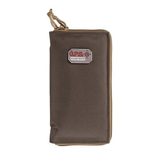 G-Outdoors Large Pistol Sleeve with Locking Zipper - Green/Khaki - G-Outdoors