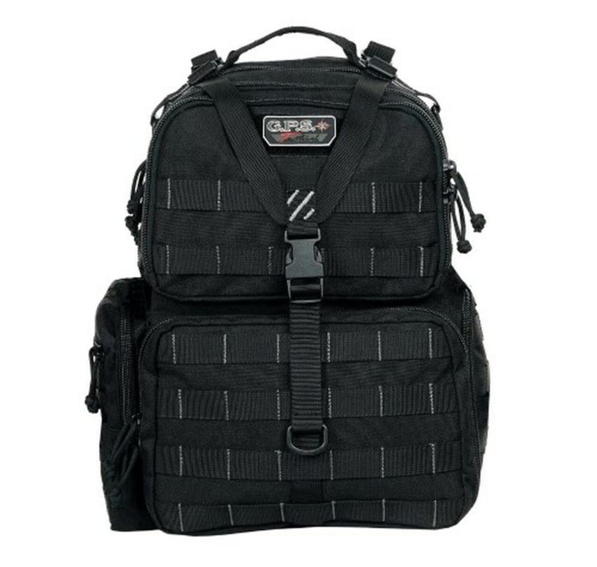 GOutdoors GPS Tactical Range Backpack Holds 3 Handguns Black