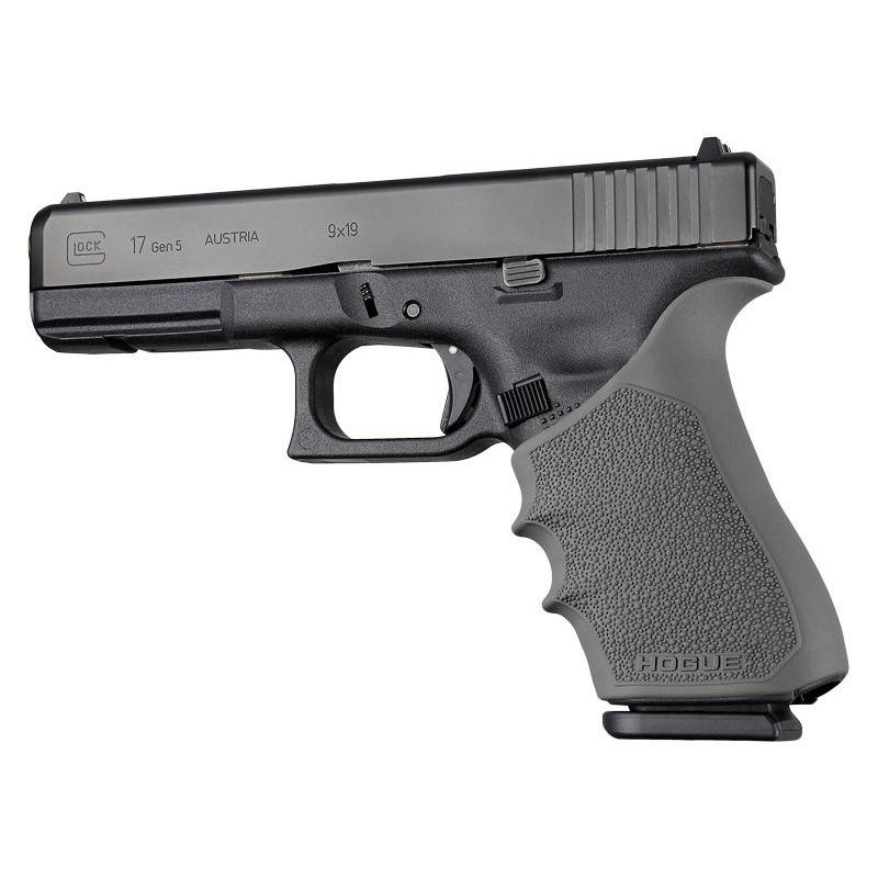 Hogue HandAll Beavertail Handgun Grip Sleeve for Glock 17 Gen 1-2-5 Slate Grey - Hogue